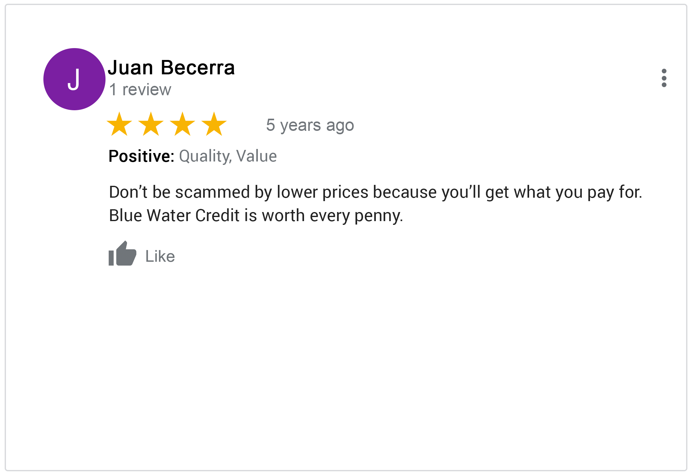Check out the more reviews on Google!